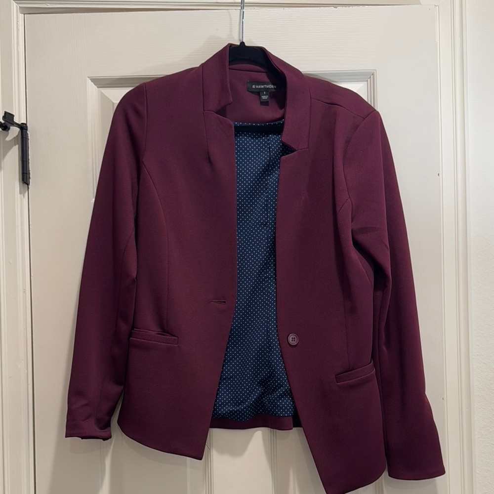 Burgundy Blazer for Women